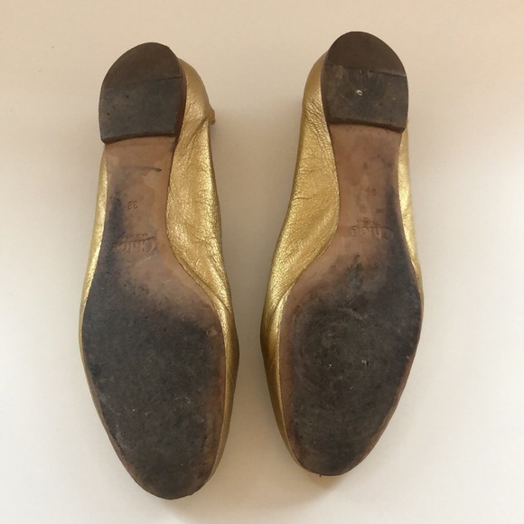 CHLOE scalloped leather ballet flat - Picture 8 of 8